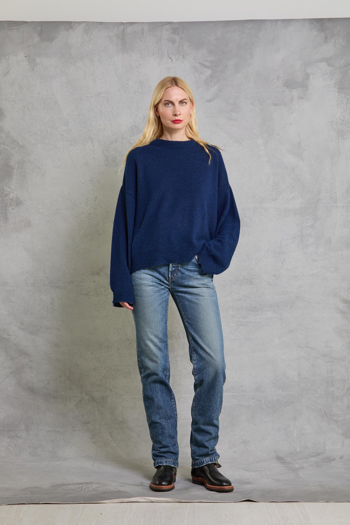 Cropped Jumper in Royal