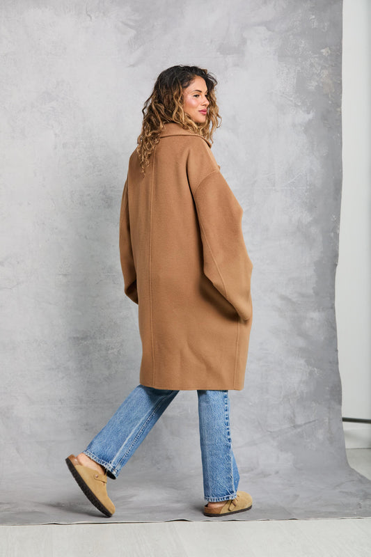 Stable Coat in Wool - Camel