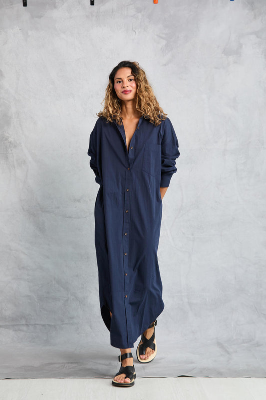 Diana Wrap Dress - Navy