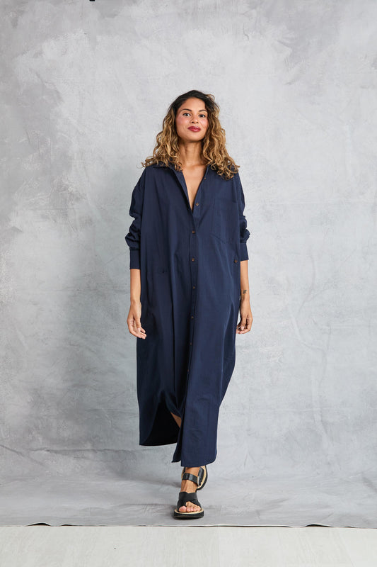 Diana Wrap Dress - Navy