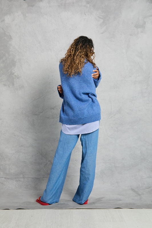 Juno Pant in Linen - Chambray