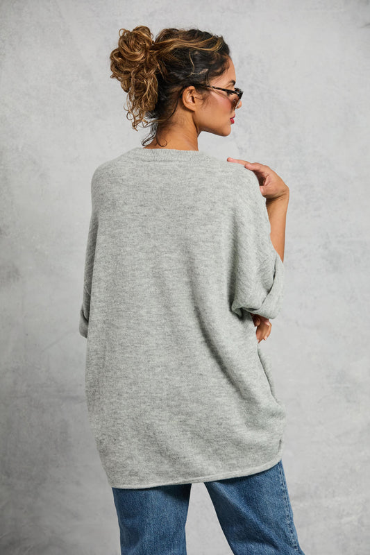 Boyfriend Knit Tee in Heather