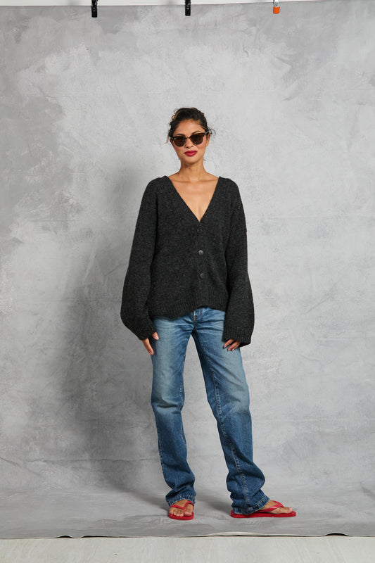 Drew Cardigan in Onyx