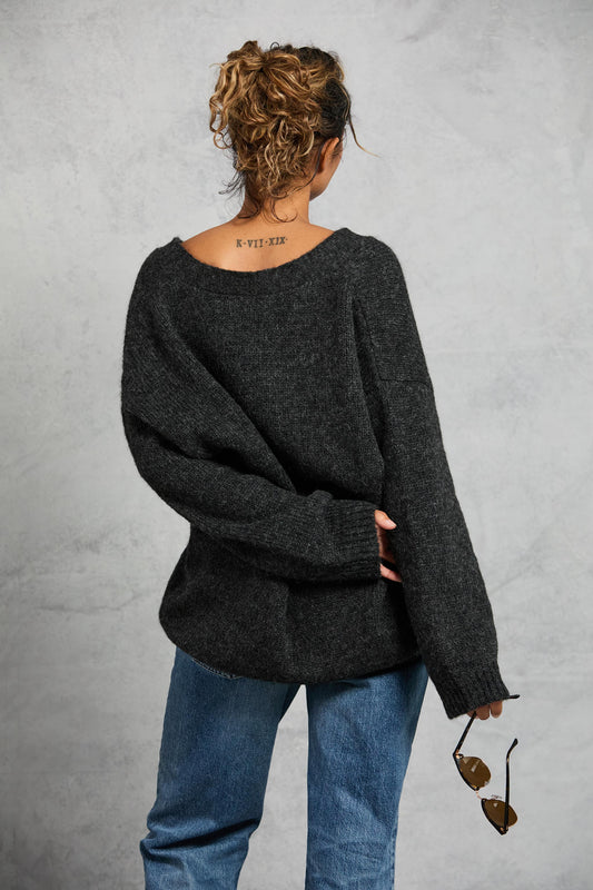 Drew Cardigan in Onyx