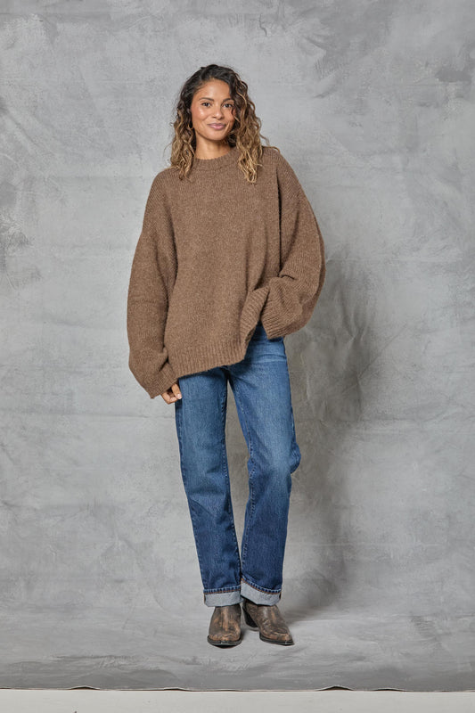 Boyfriend Sweater in Mink