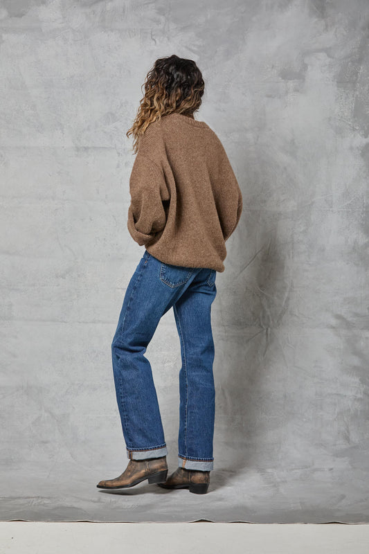 Boyfriend Sweater in Mink