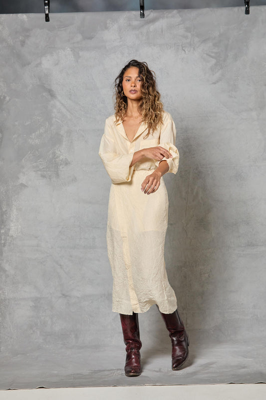 Café Skirt in Silk - Ivory