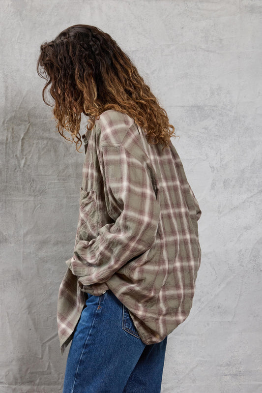 Repeat Shirt in Agave Flannel