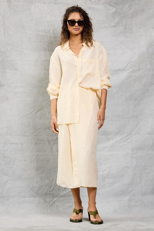 Café Skirt in Silk - Ivory