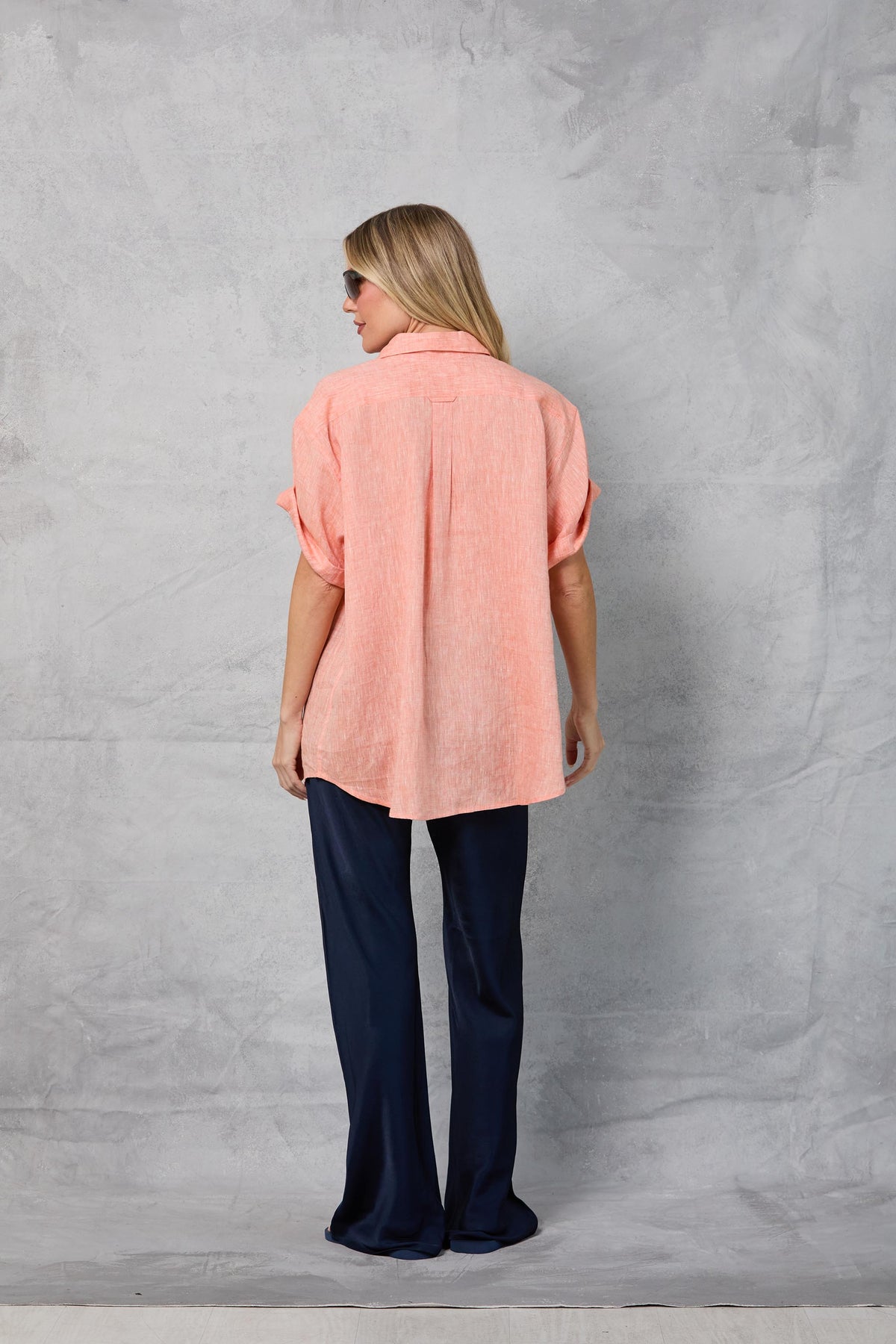 Riviera Shirt in Peach