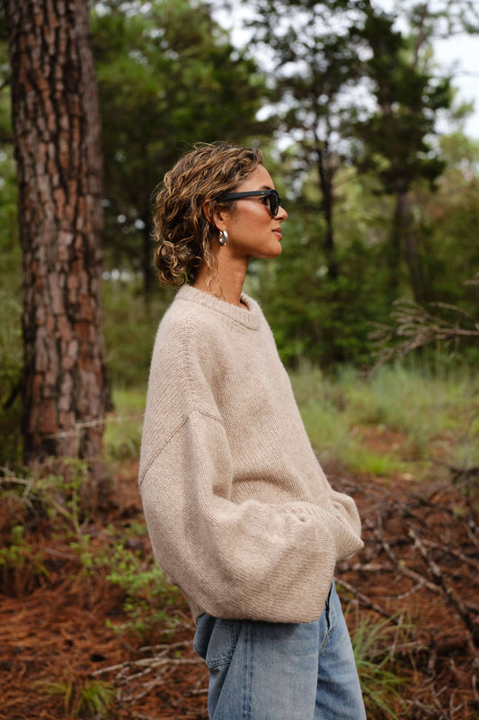 Boyfriend Sweater in Natural