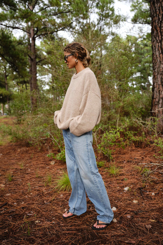 Boyfriend Sweater in Natural