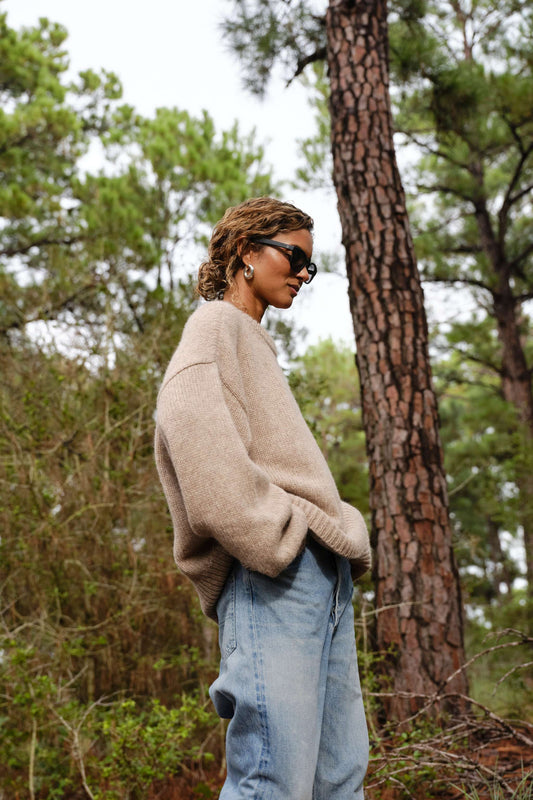 Boyfriend Sweater in Natural