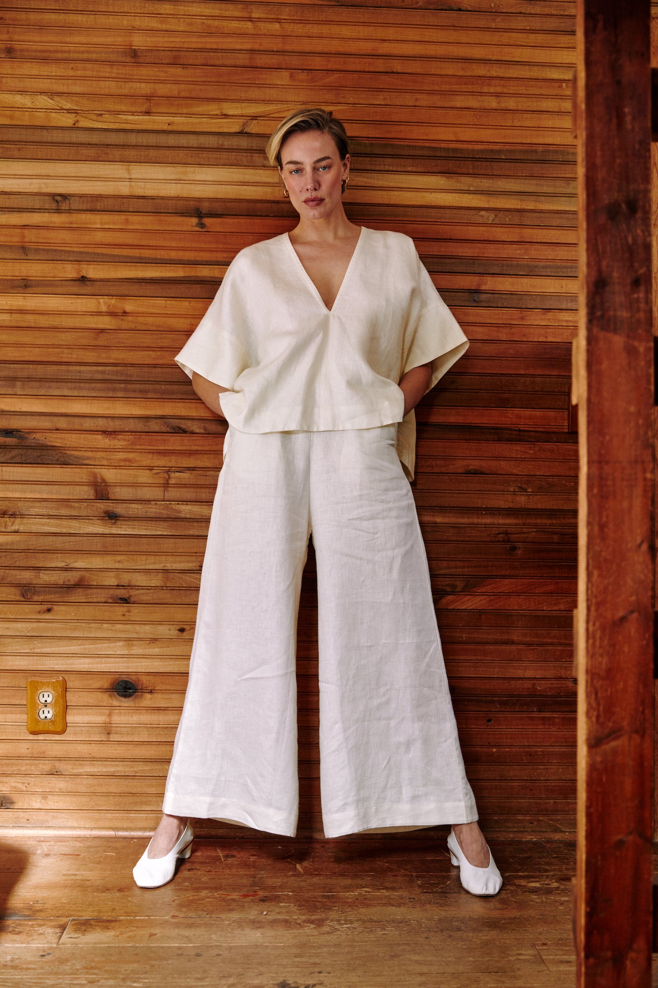 Essential Linen Pant - Off White
