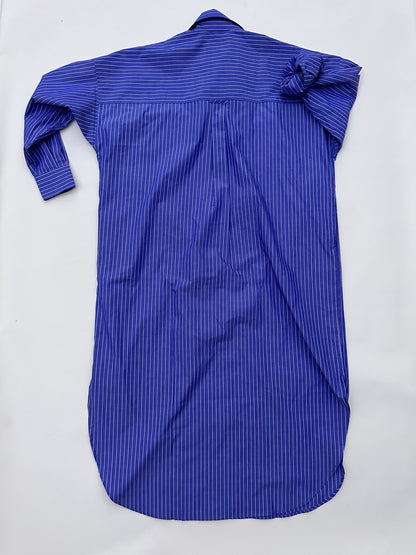 Phoebe Shirt Dress - Royal Stripe