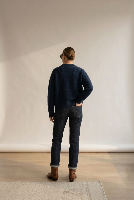 Joan Crewneck in Navy
