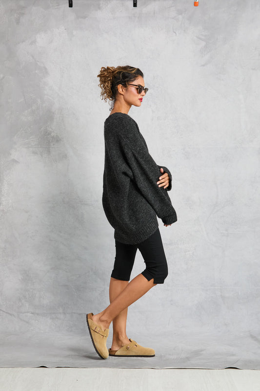 Drew Cardigan in Onyx