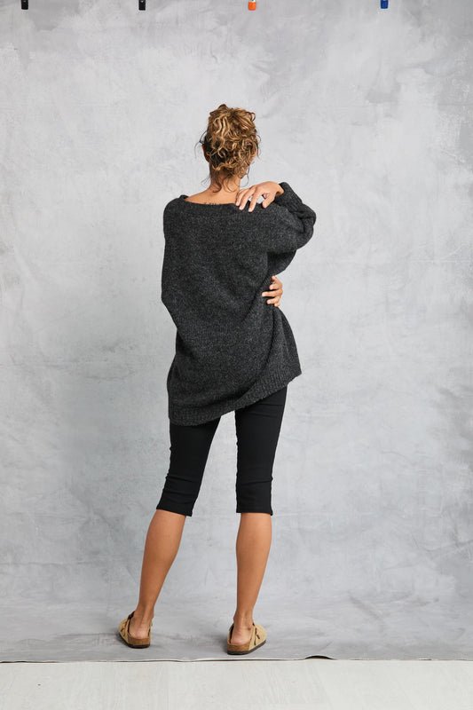 Drew Cardigan in Onyx