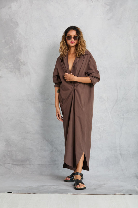 Diana Wrap Dress - Cocoa
