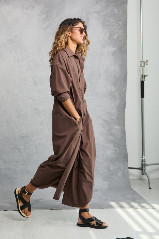 Diana Wrap Dress - Cocoa