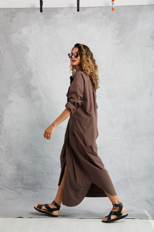 Diana Wrap Dress - Cocoa