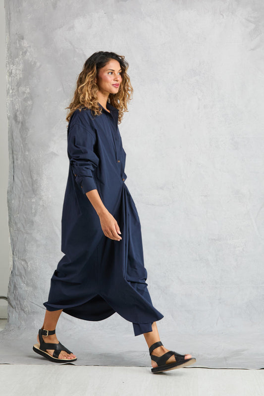 Diana Wrap Dress - Navy