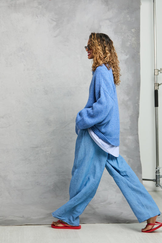 Boyfriend Sweater in Denim