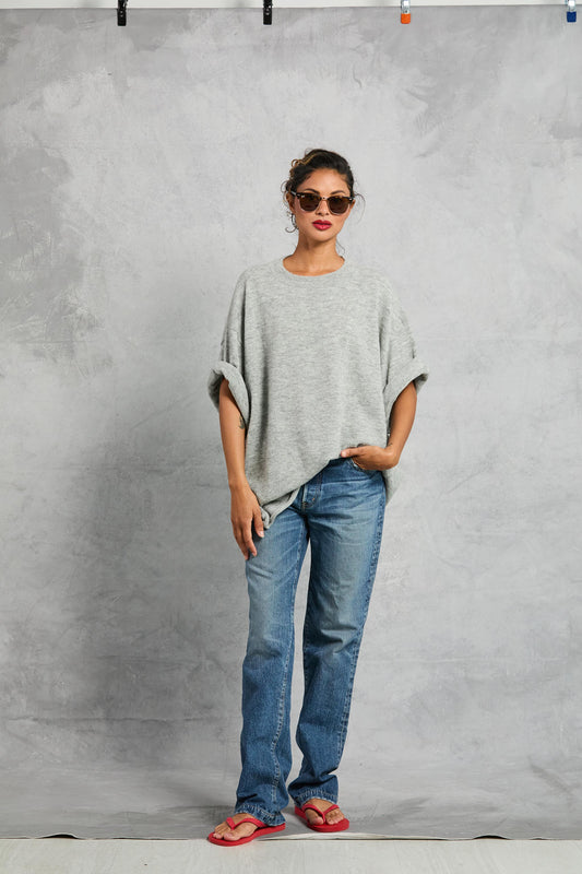 Boyfriend Knit Tee in Heather