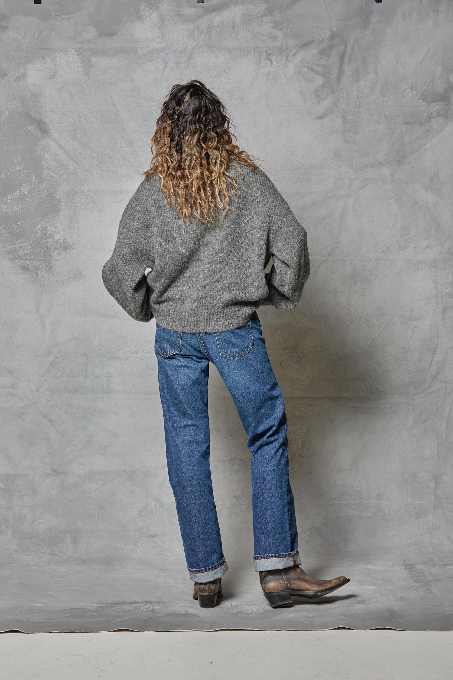 Chunky Hi Neck in Charcoal