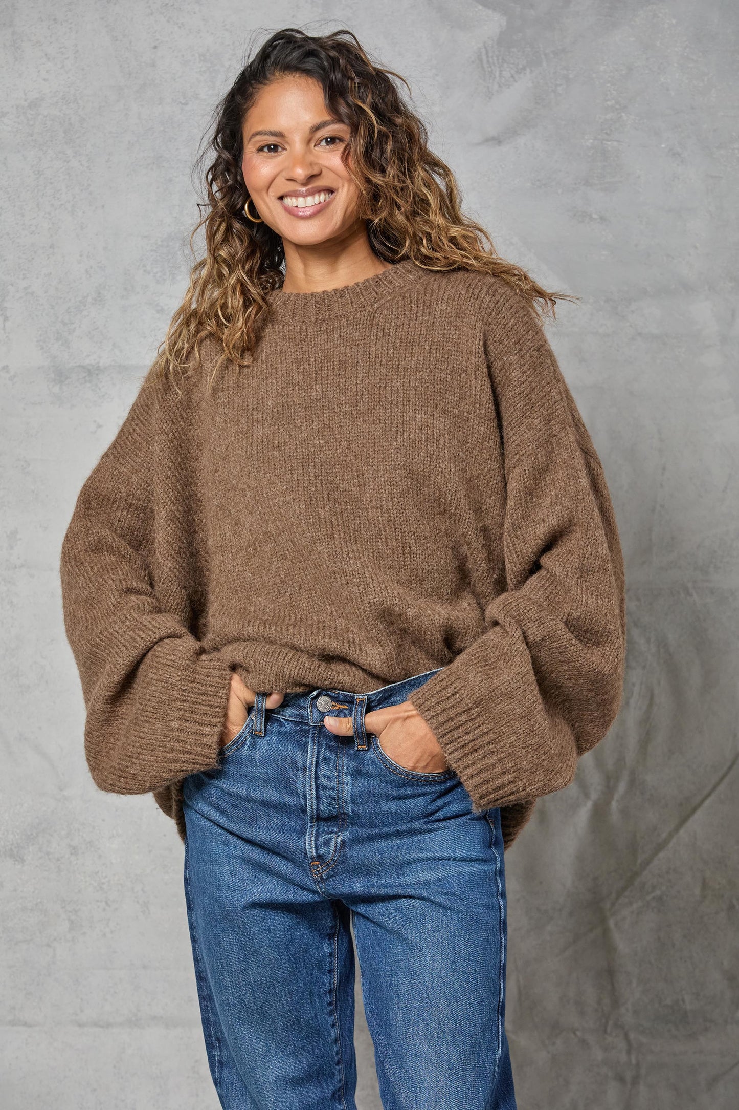 Boyfriend Sweater in Mink