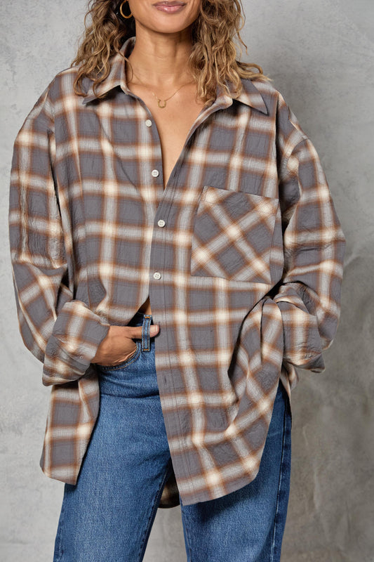 Repeat Shirt in Gray Flannel