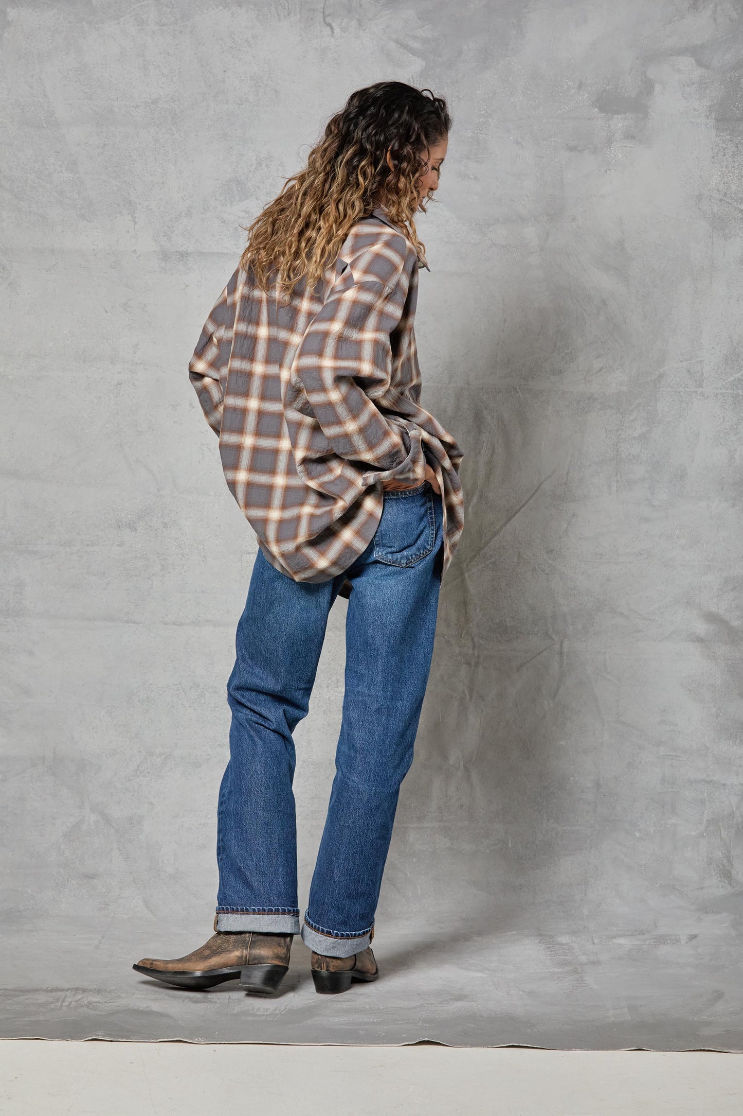 Repeat Shirt in Gray Flannel