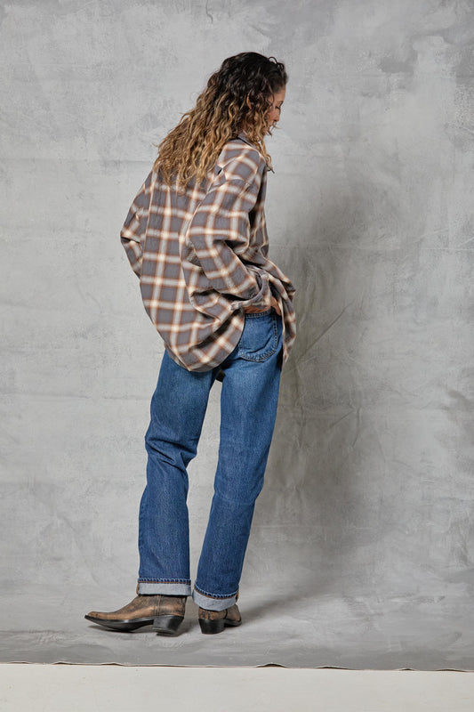 Repeat Shirt in Gray Flannel