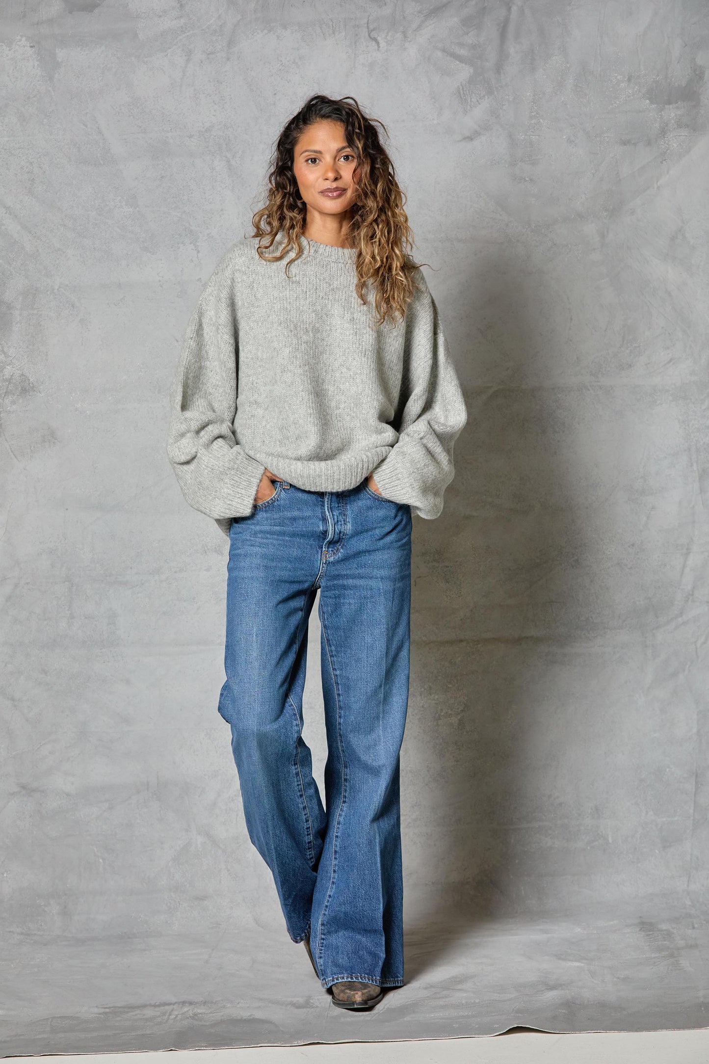 Boyfriend Sweater in Heather