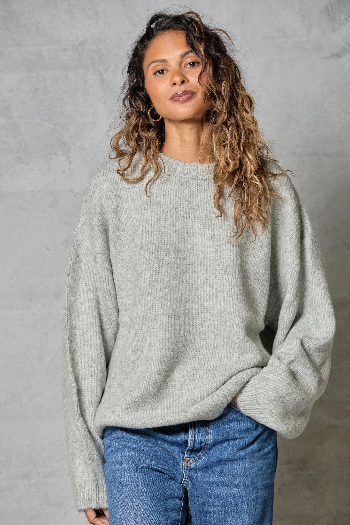 Boyfriend Sweater in Heather