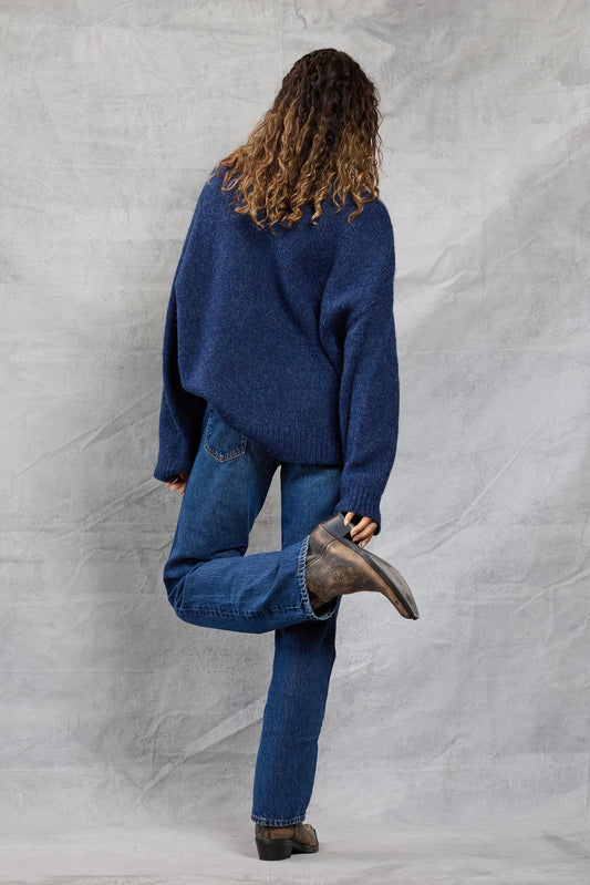 Boyfriend Sweater in Navy