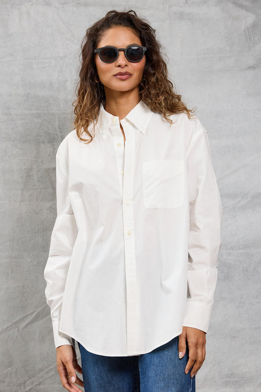 Slim Repeat Shirt in White
