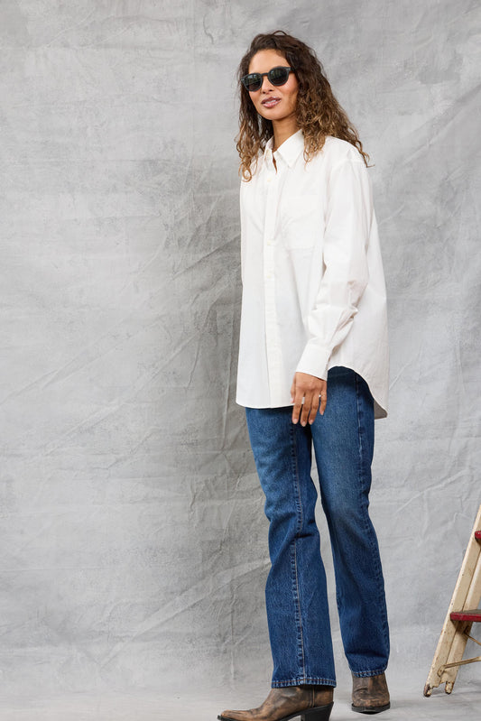 Slim Repeat Shirt in White