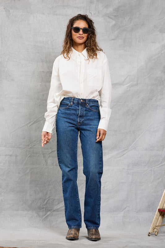 Slim Repeat Shirt in White