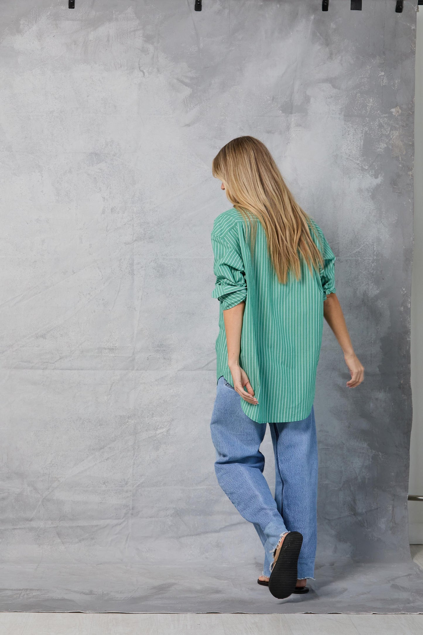 Repeat Shirt in Palm Stripe