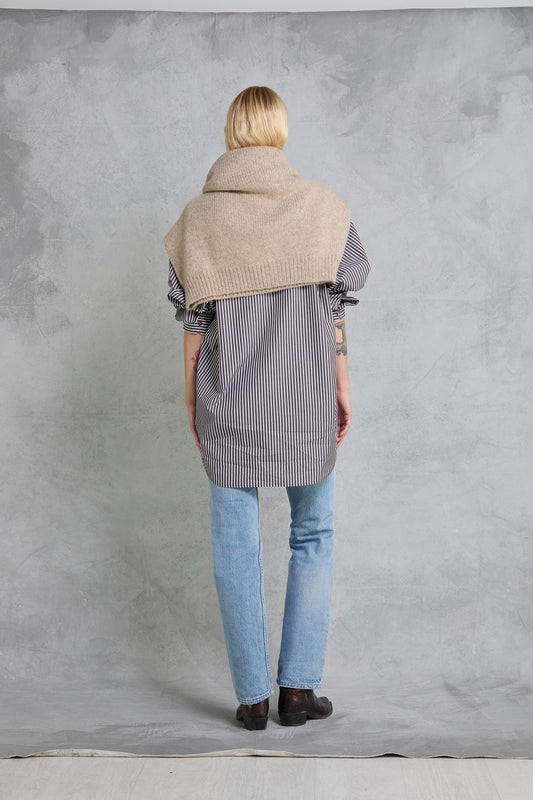 Repeat Shirt in Cocoa Stripe