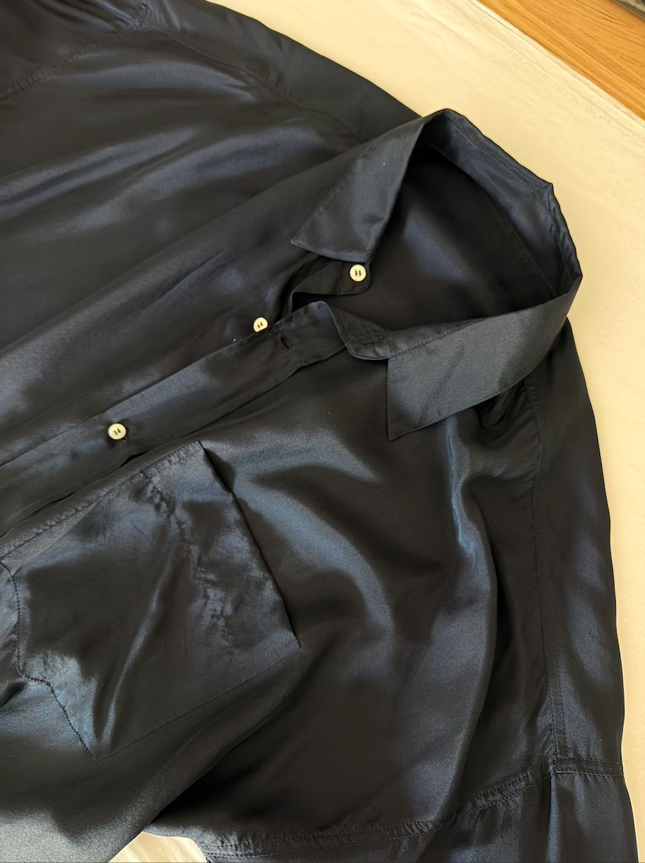 SAMPLE Florence Shirt Dress in Silk