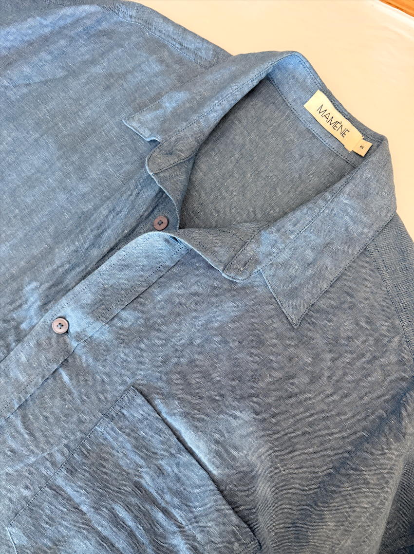 SAMPLE Florence Shirt Dress in Chambray