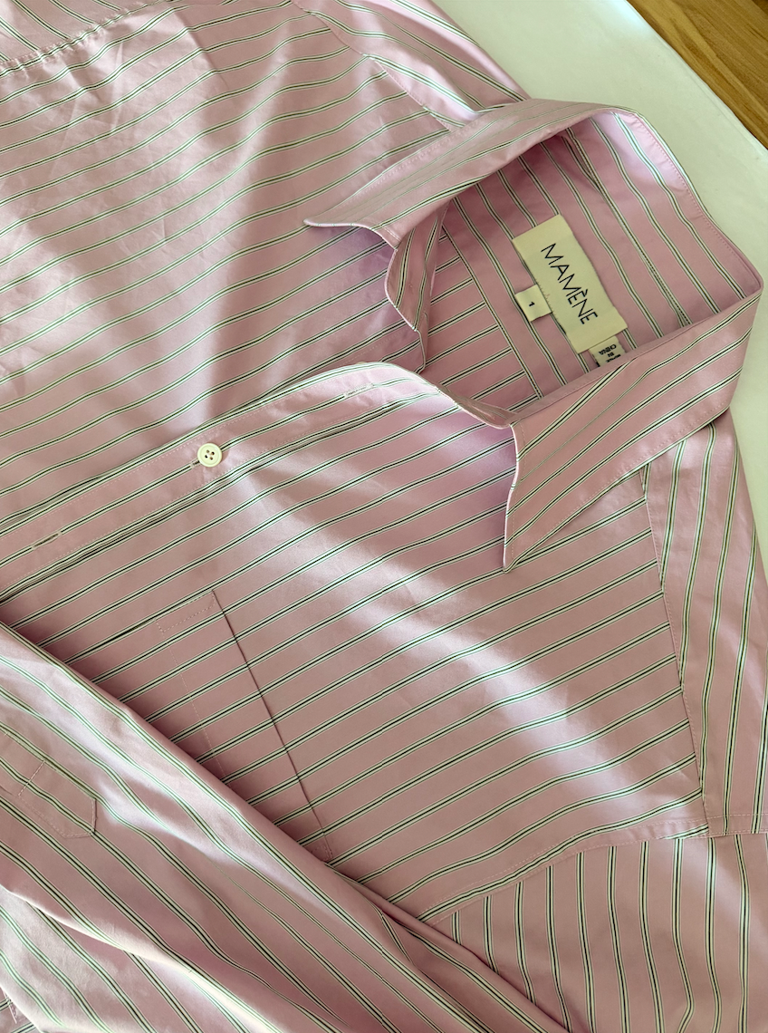 SAMPLE Repeat Shirt in Pink Stripe