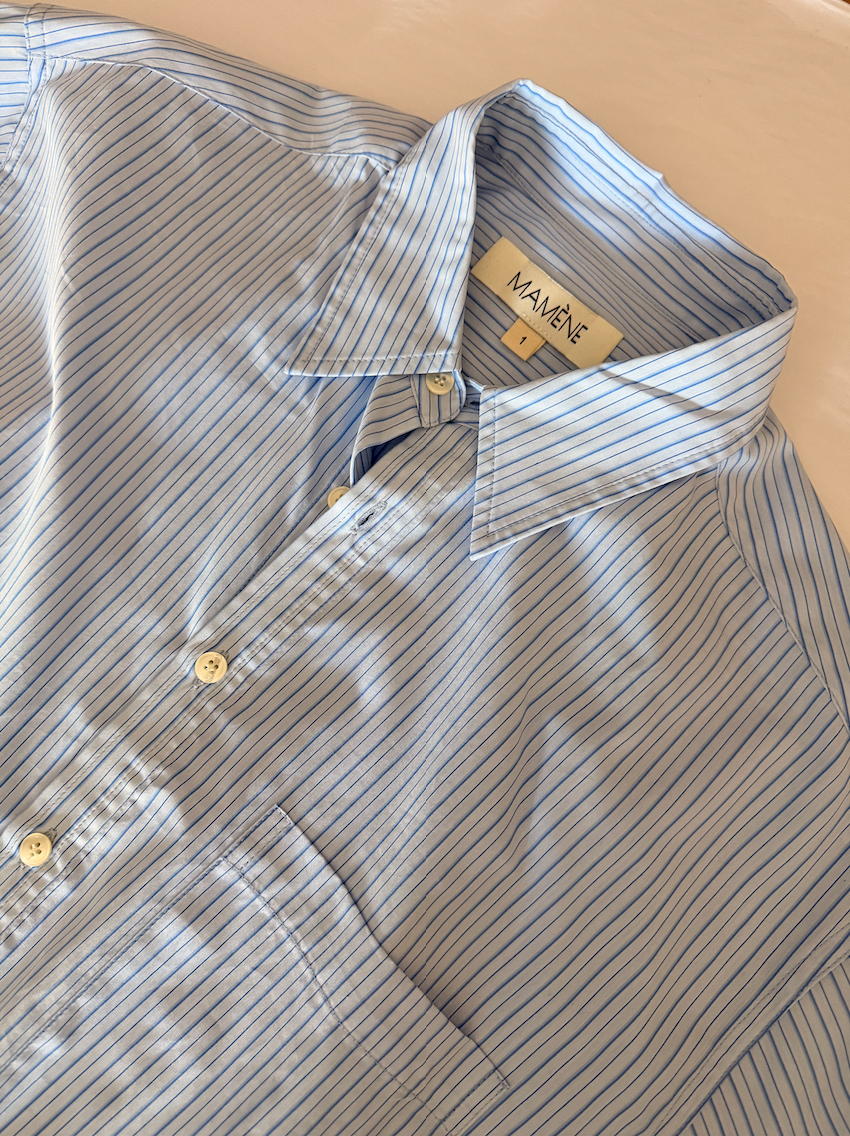 SAMPLE Repeat Shirt in Blue Stripe