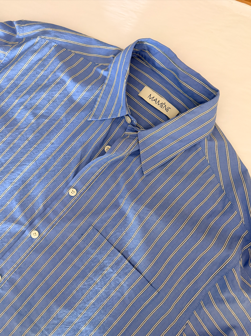 SAMPLE Repeat Shirt in Peri Stripe