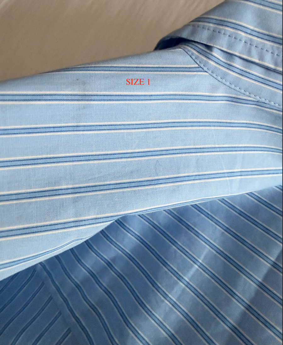 SAMPLE Phoebe Shirt Dress Aqua Stripe