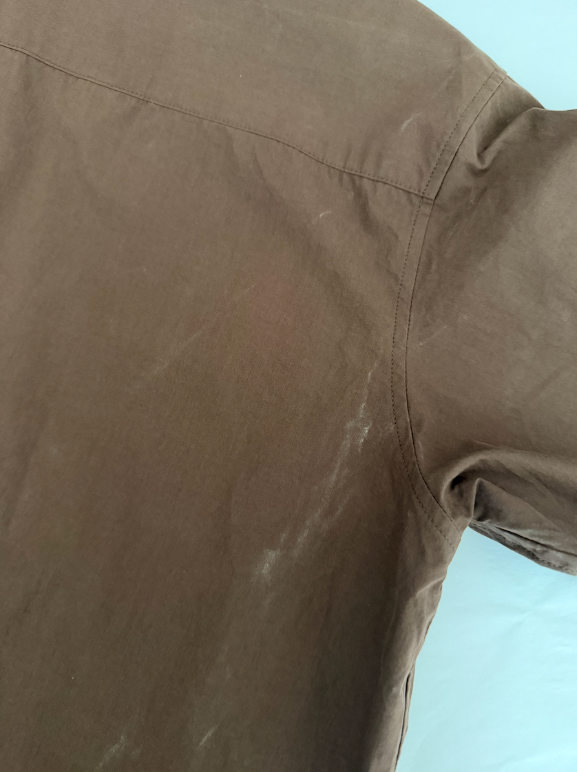 SAMPLE Diana Wrap Shirt in Poplin Cocoa
