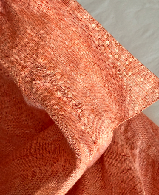 SAMPLE Repeat Shirt in Linen Peach