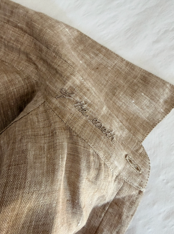 SAMPLE Repeat Shirt in Linen Khaki